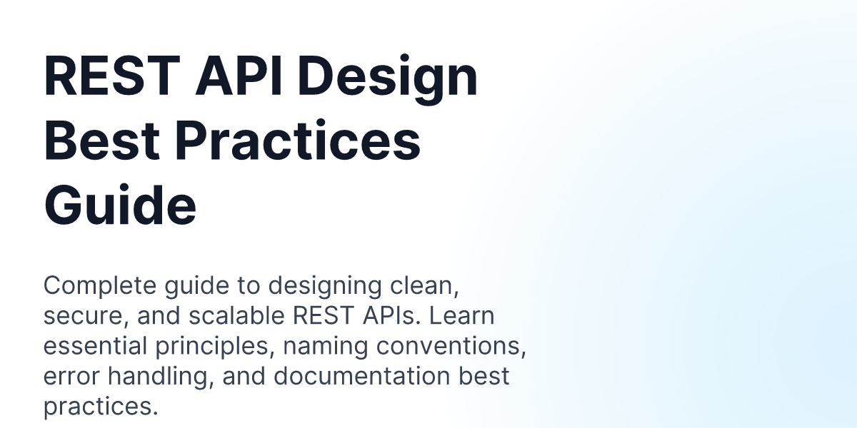 REST API Design Best Practices Cheat Sheet | PostPilot